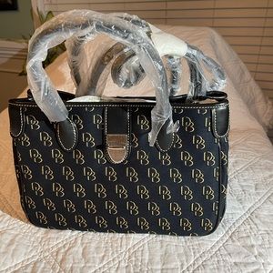Brand new with ticket, Dooney  & Bourke tote bag, black,  13 by 9 in size